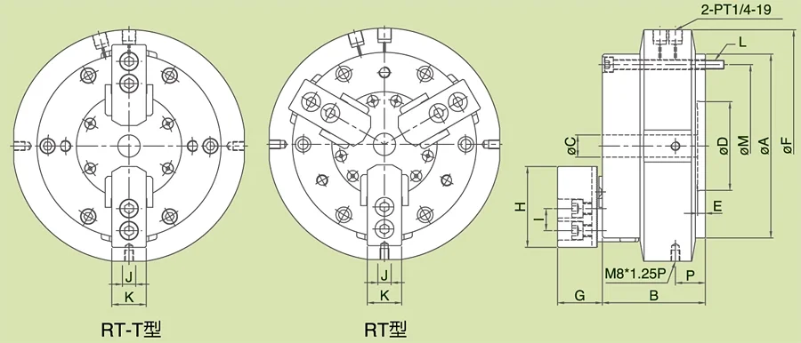 Rotary Air Chuck Fixtures